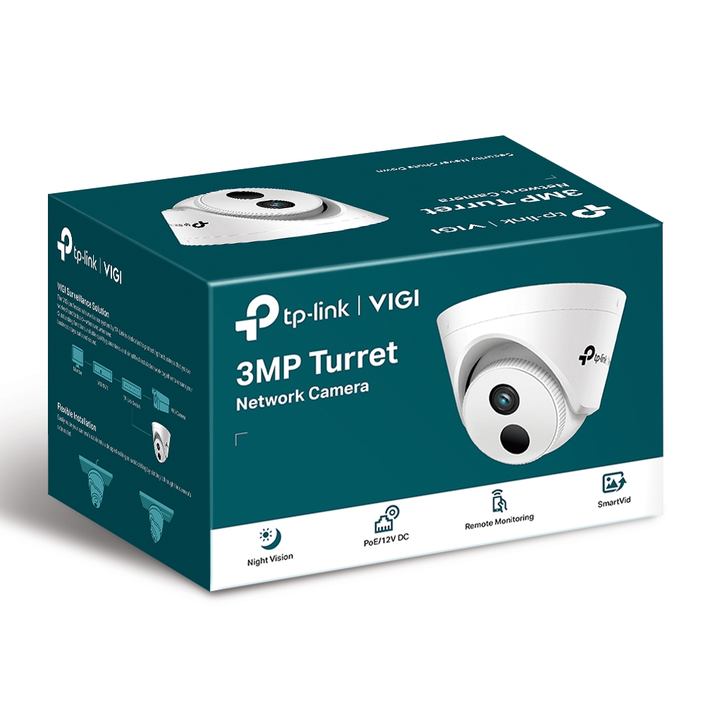 TP-Link VIGI C400HP-4 3MP 4mm Lens Turret Network Camera